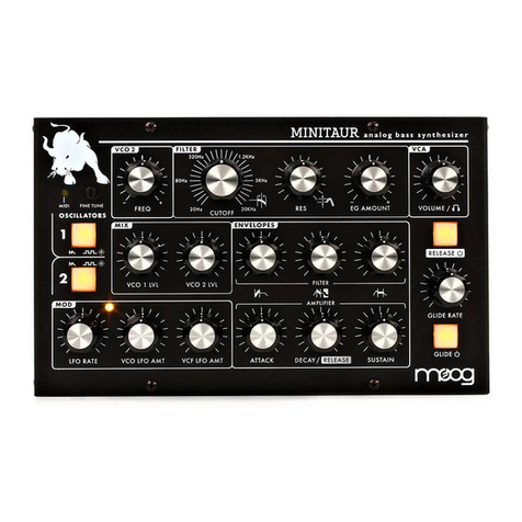 Moog Minitaur User manual