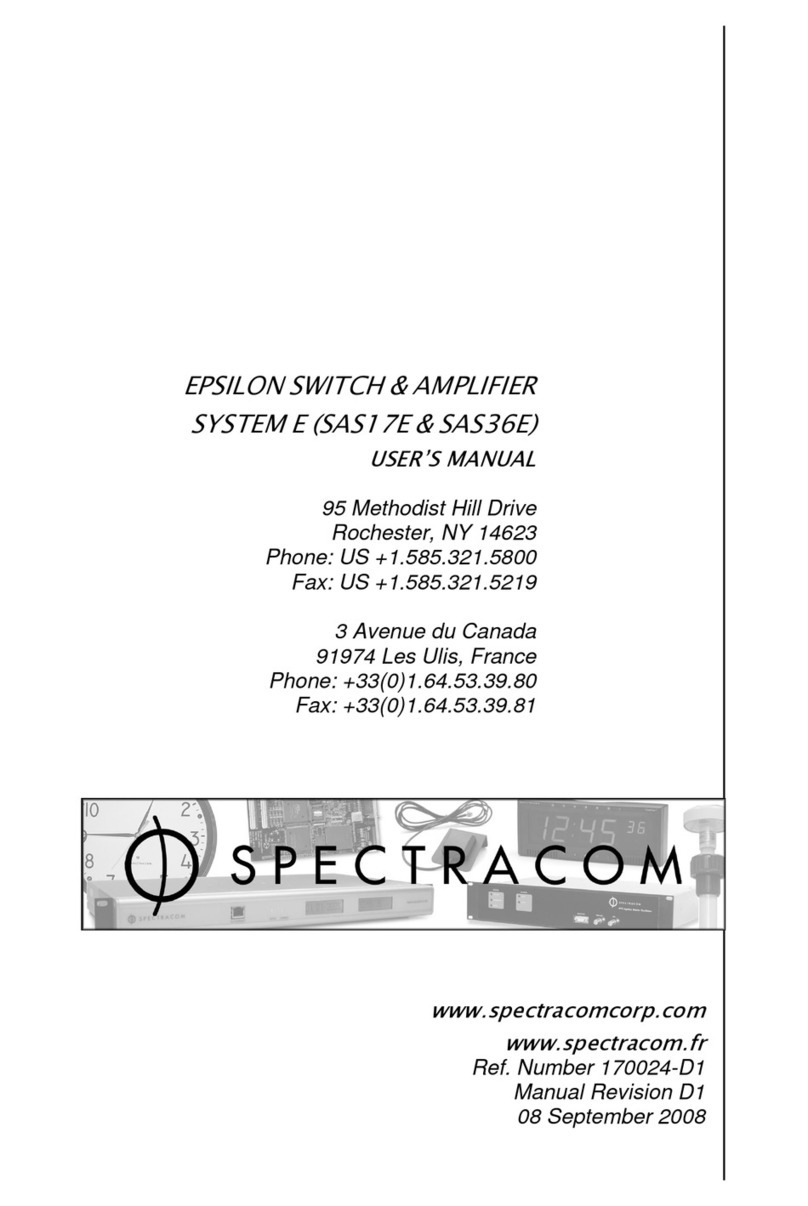 Spectracom SAS17E user manual