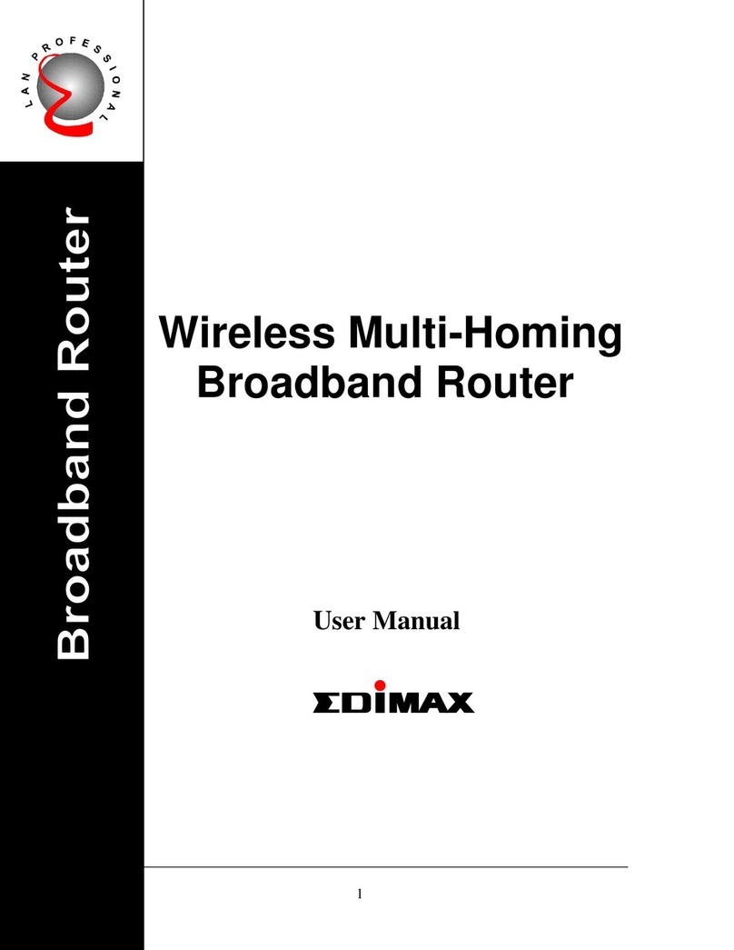 Edimax Wireless Multi-Homing Broadband Router user manual
