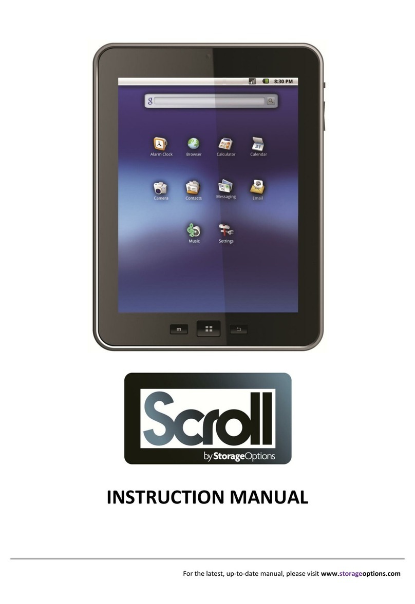 Storage Options Scroll instruction manual