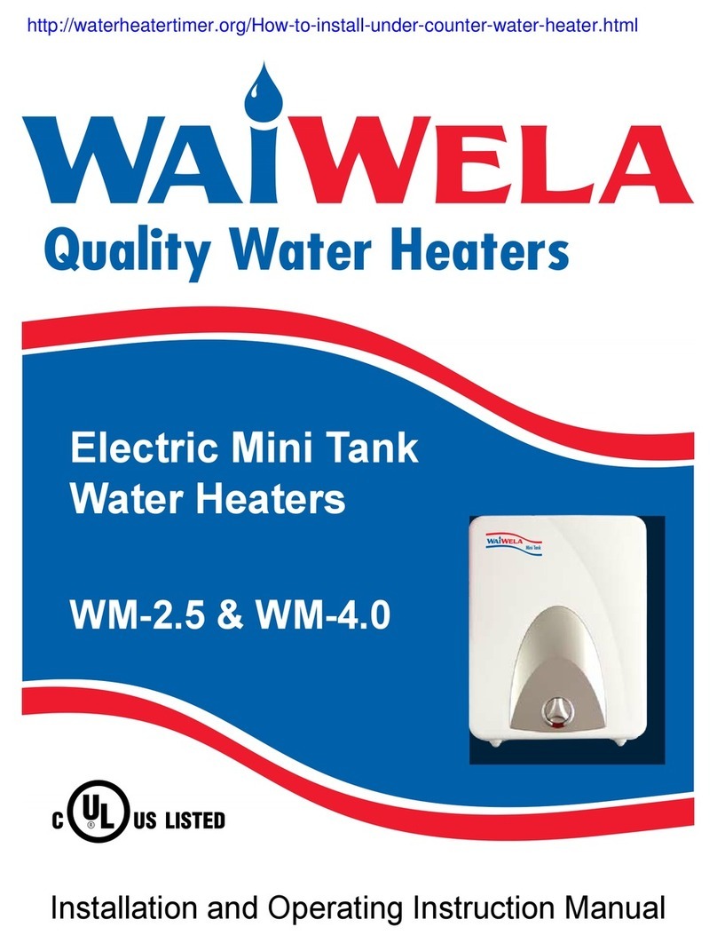 Waiwela MiniTank WM-2.5 Installation and operating instruction manual Waiwela MiniTank WM-2.5 Installation and operating instruction manual