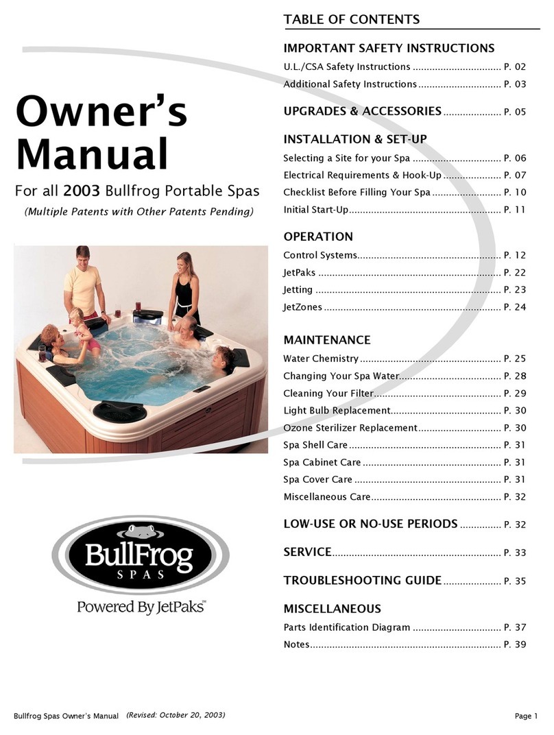 JetPaks 2003 Bullfrog Portable owner's manual JetPaks 2003 Bullfrog Portable owner's manual