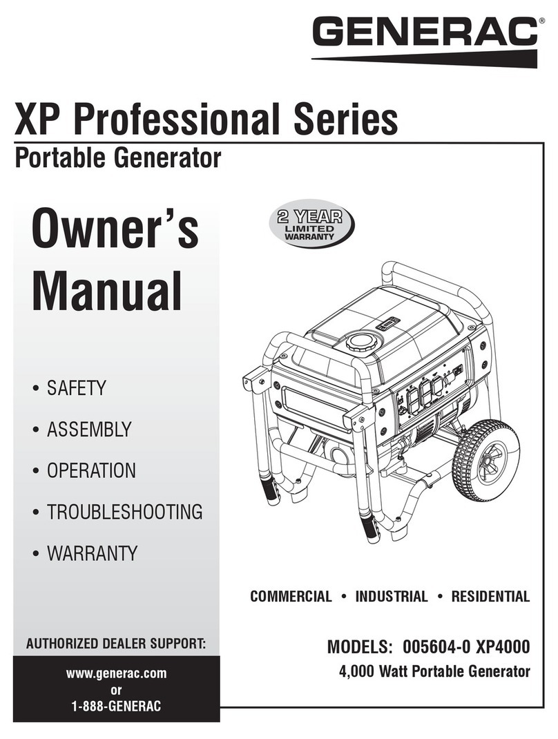 Generac Power Systems XP4000 Professional owner's manual