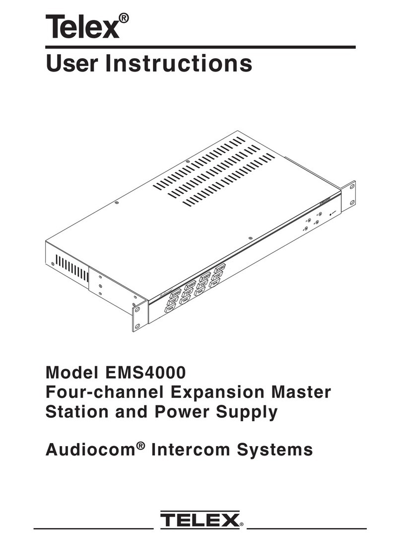 Telex EMS4000 User instructions Telex EMS4000 User instructions