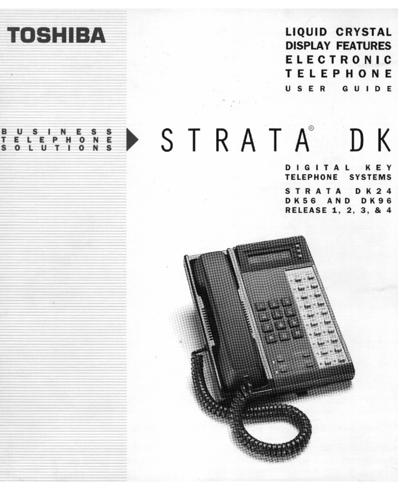 Toshiba Strata DK 24 User manual