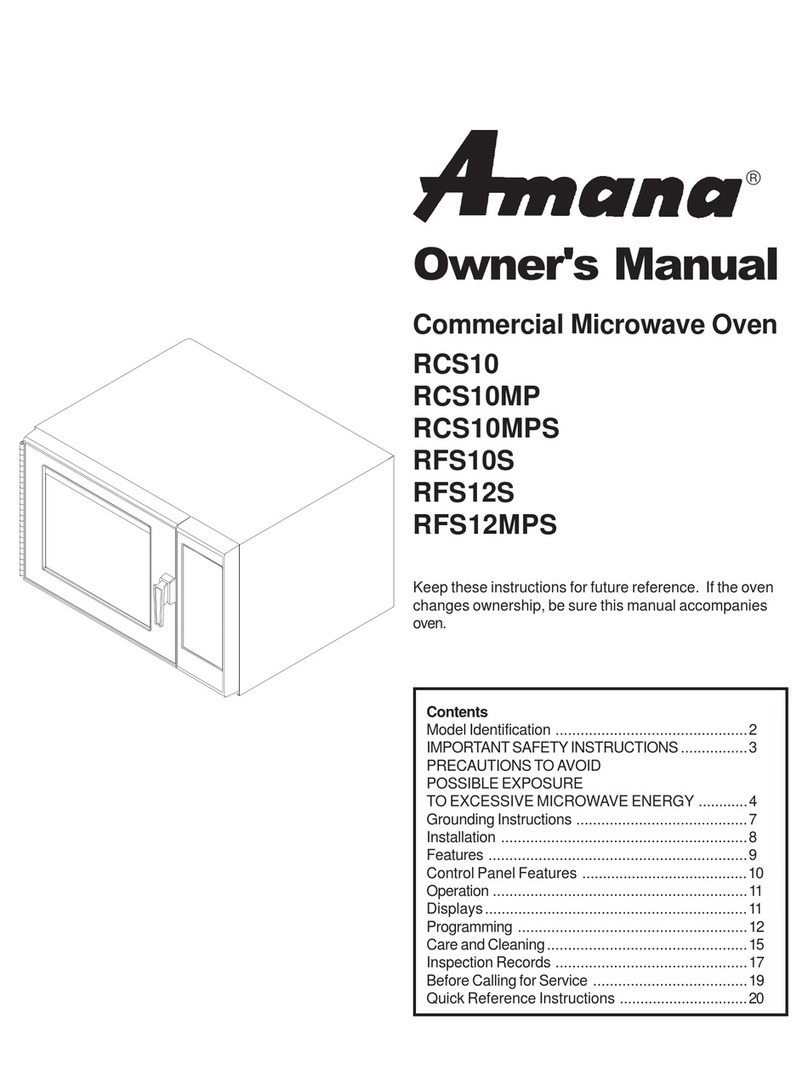 Amana RCS10 owner's manual