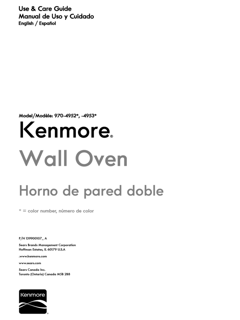 Kenmore 970.4952 Series User manual Kenmore 970.4952 Series User manual