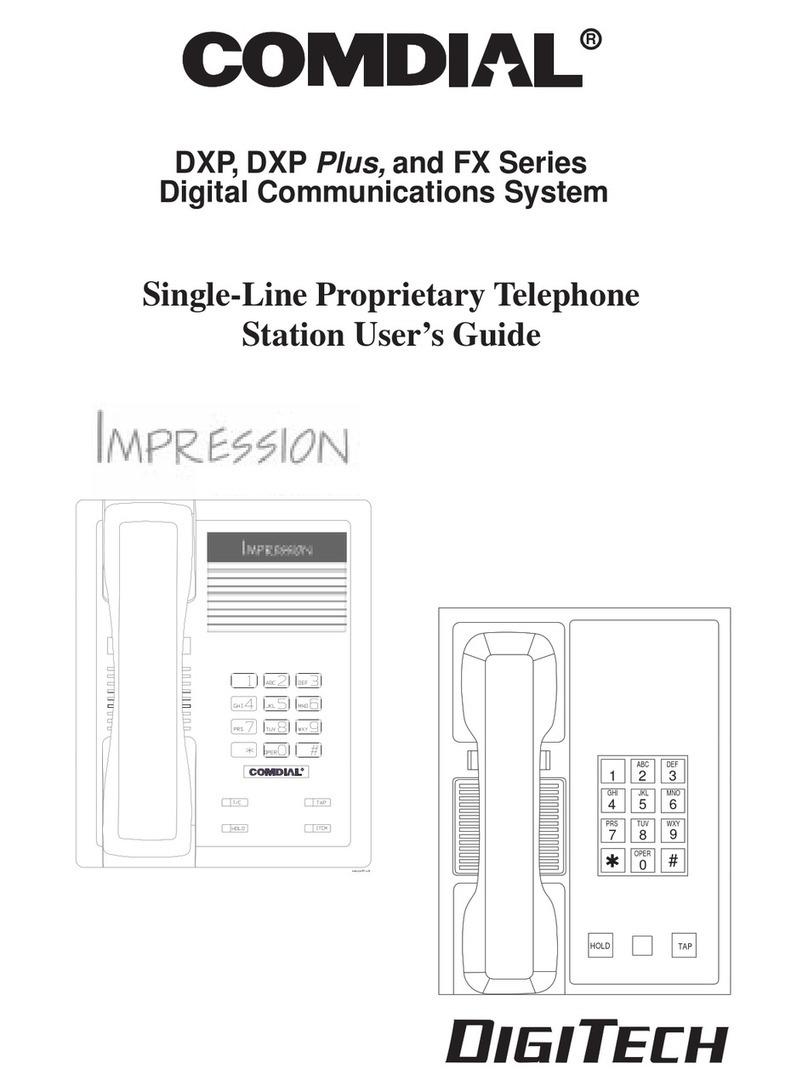 Comdial DXP Series User manual