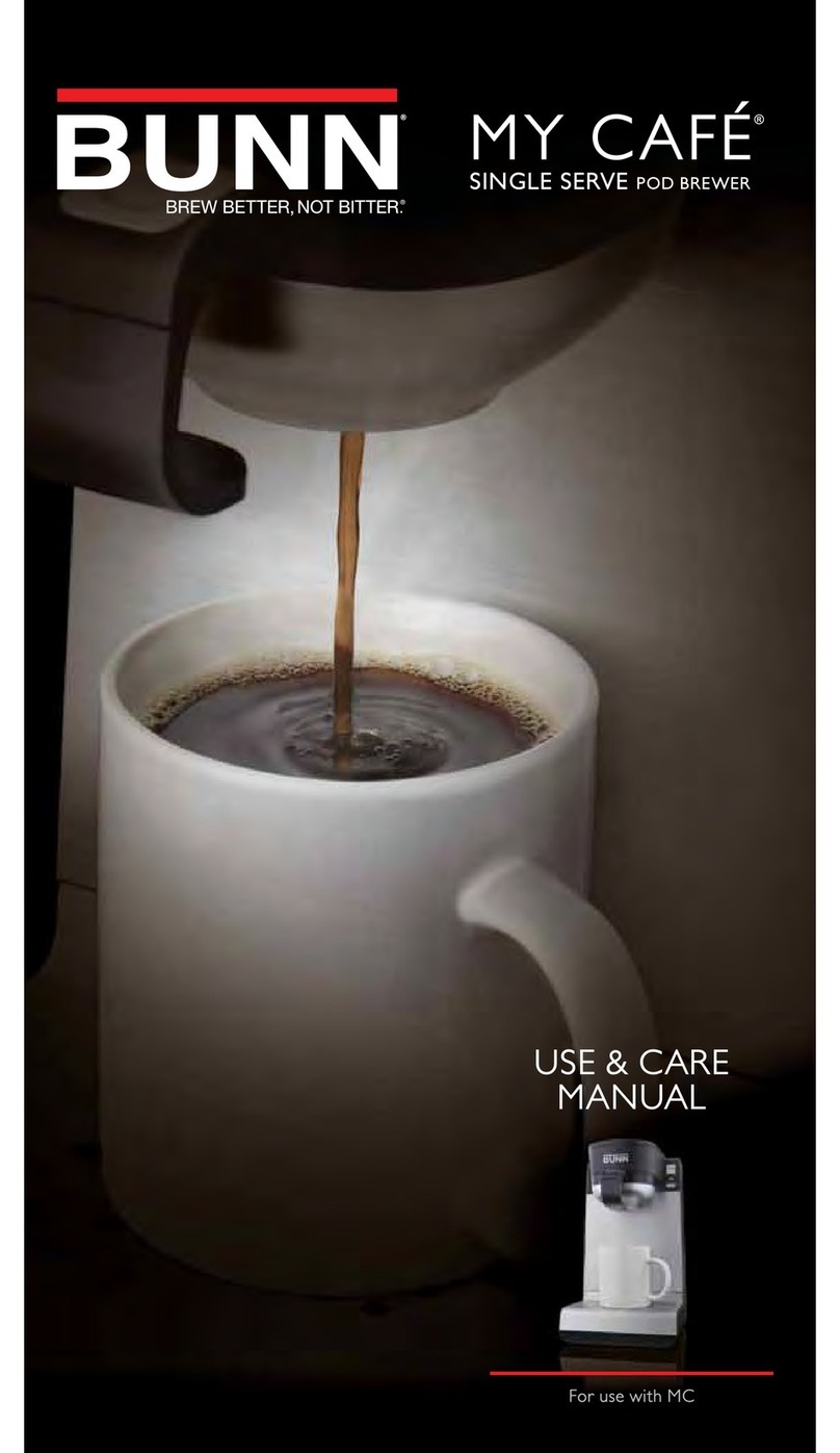Bunn SINGLE SERVE POD BREWER User manual