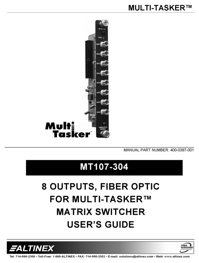 Altinex MULTI-TASKER MT107-304 User manual