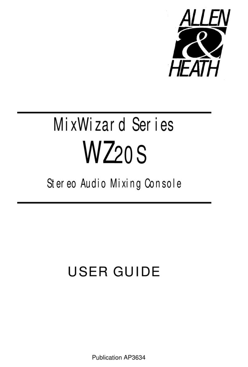 ALLEN & HEATH MixWizard WZ20S User manual