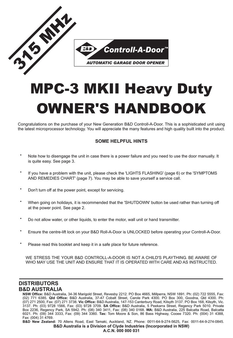 Controll-A-Door MPC-3 MKII User guide
