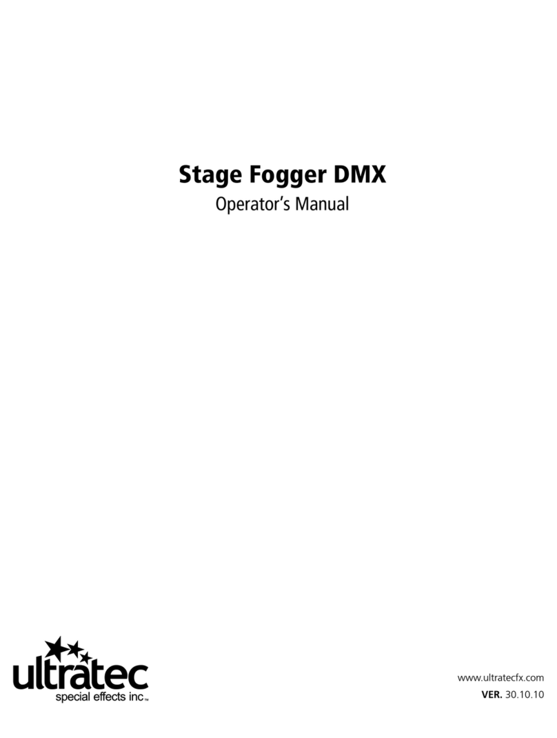 ULTRA TEC Stage Fogger DMX User manual