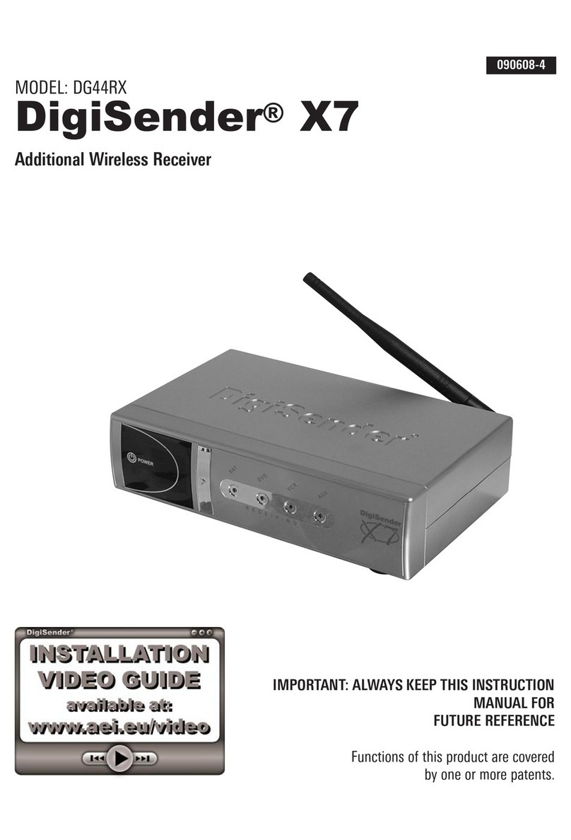 DigiSender DigiSender X7 DG44RX instruction manual