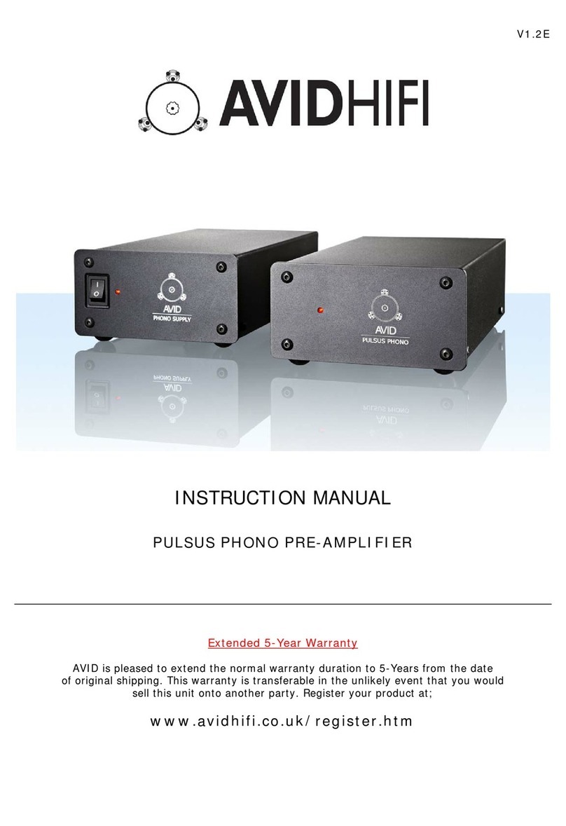 Avid Technology AVIDHIFI User manual