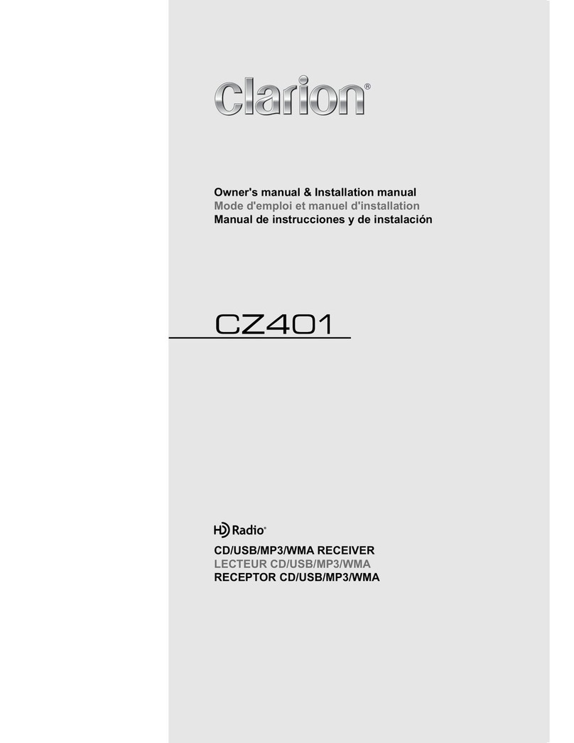Clarion CZ401 Safety guide