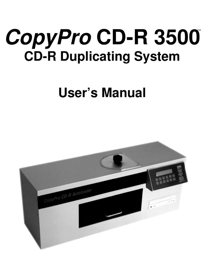 CopyPro CD-R 3500 user manual