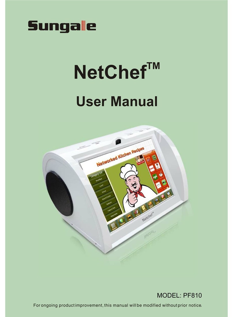 Sungale NetChef PF810 User manual