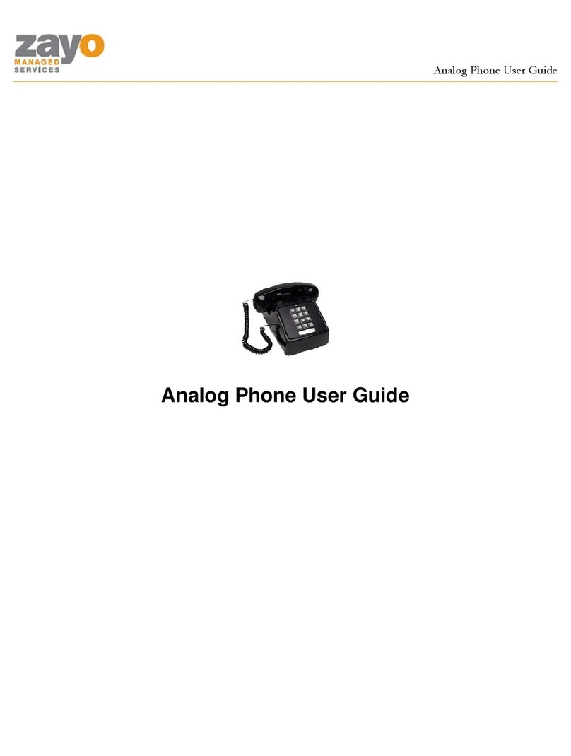 Zayo Analog Phone user guide