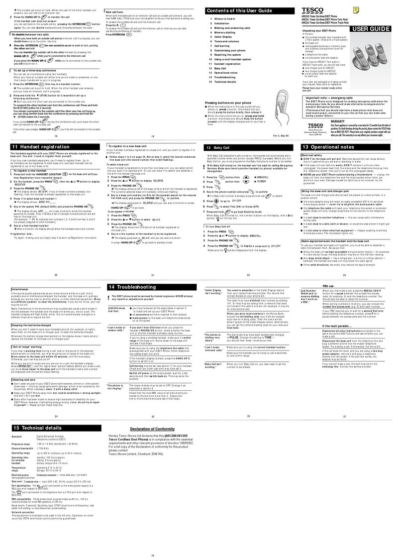 Tesco ARC200 user guide
