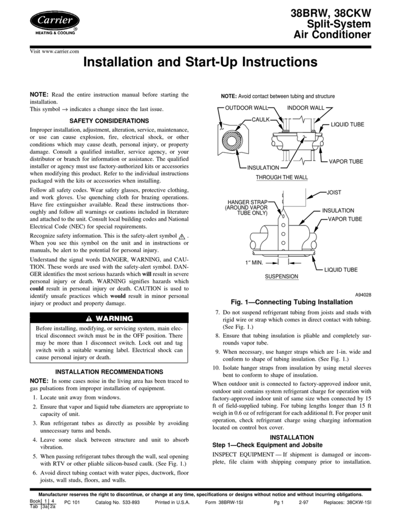Carrier 38CKW Instructions and recipes