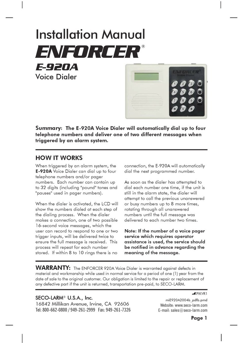 ENFORCER E-920A User manual