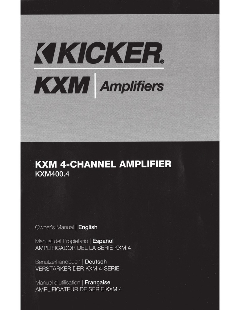 Kicker KXM400.4 User manual