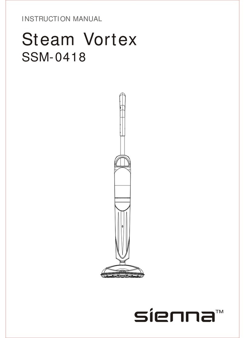 Sienna Steam Vortex SSM-0418 User manual Sienna Steam Vortex SSM-0418 User manual