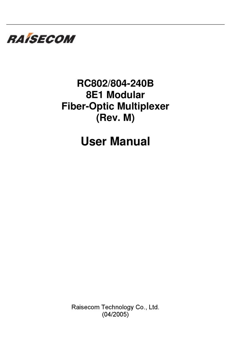 Raisecom RC802-240B User manual