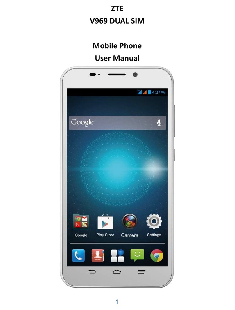 Zte V969 DUAL SIM User manual