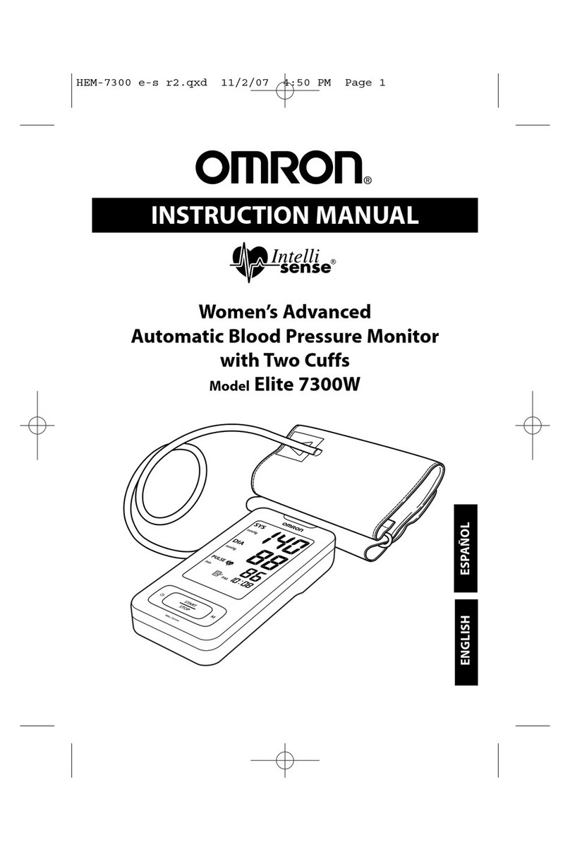 Omron IntelliSense Elite 7300W instruction manual