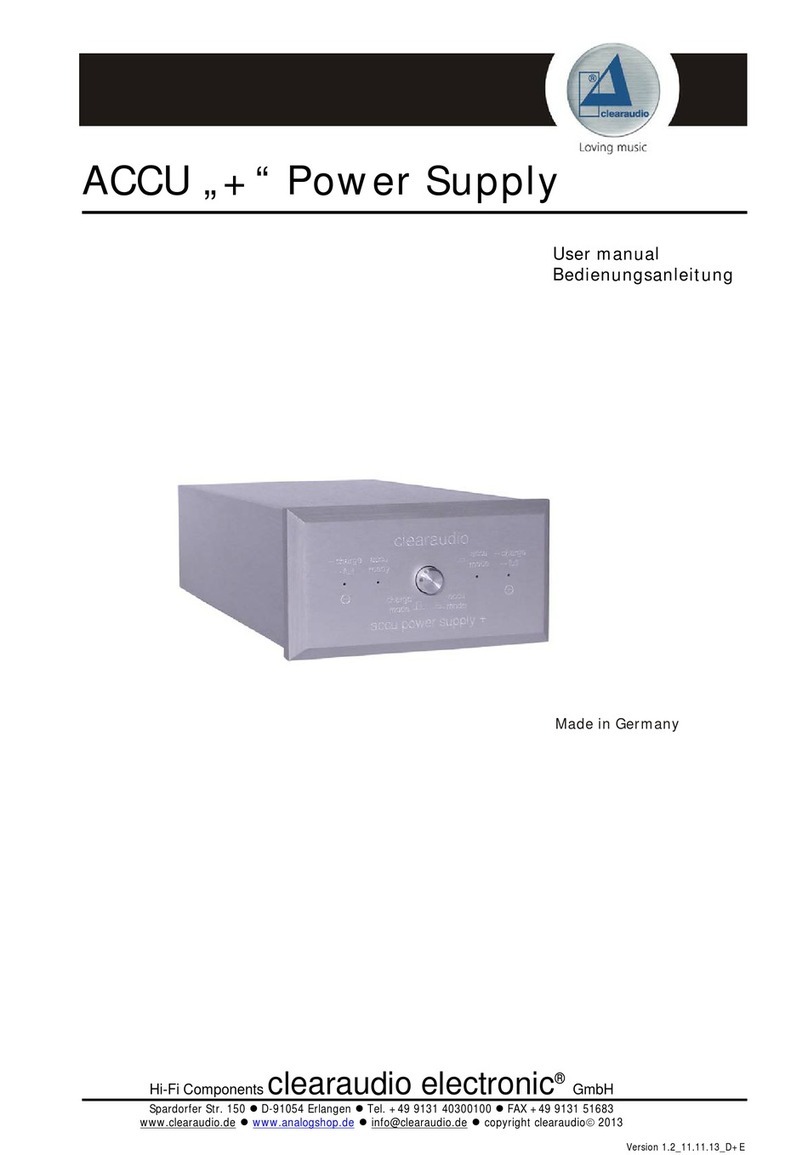 Clearaudio ACCU + user manual