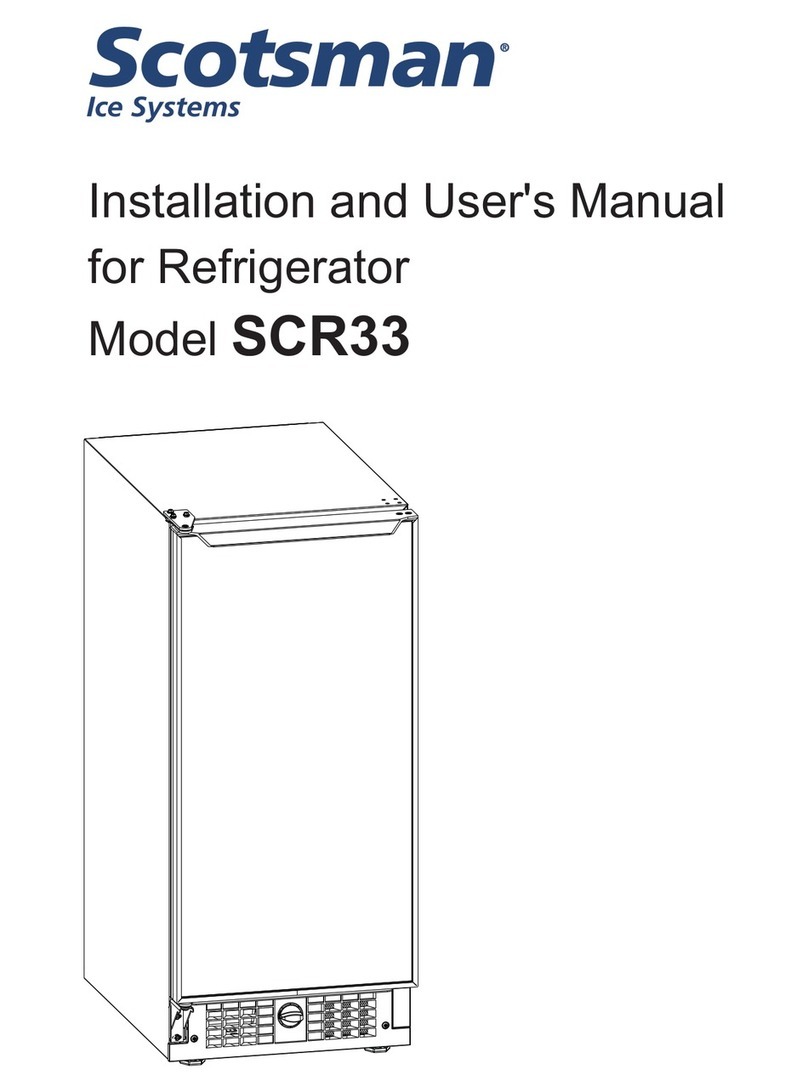 Scotsman SCR33 Installation and user manual
