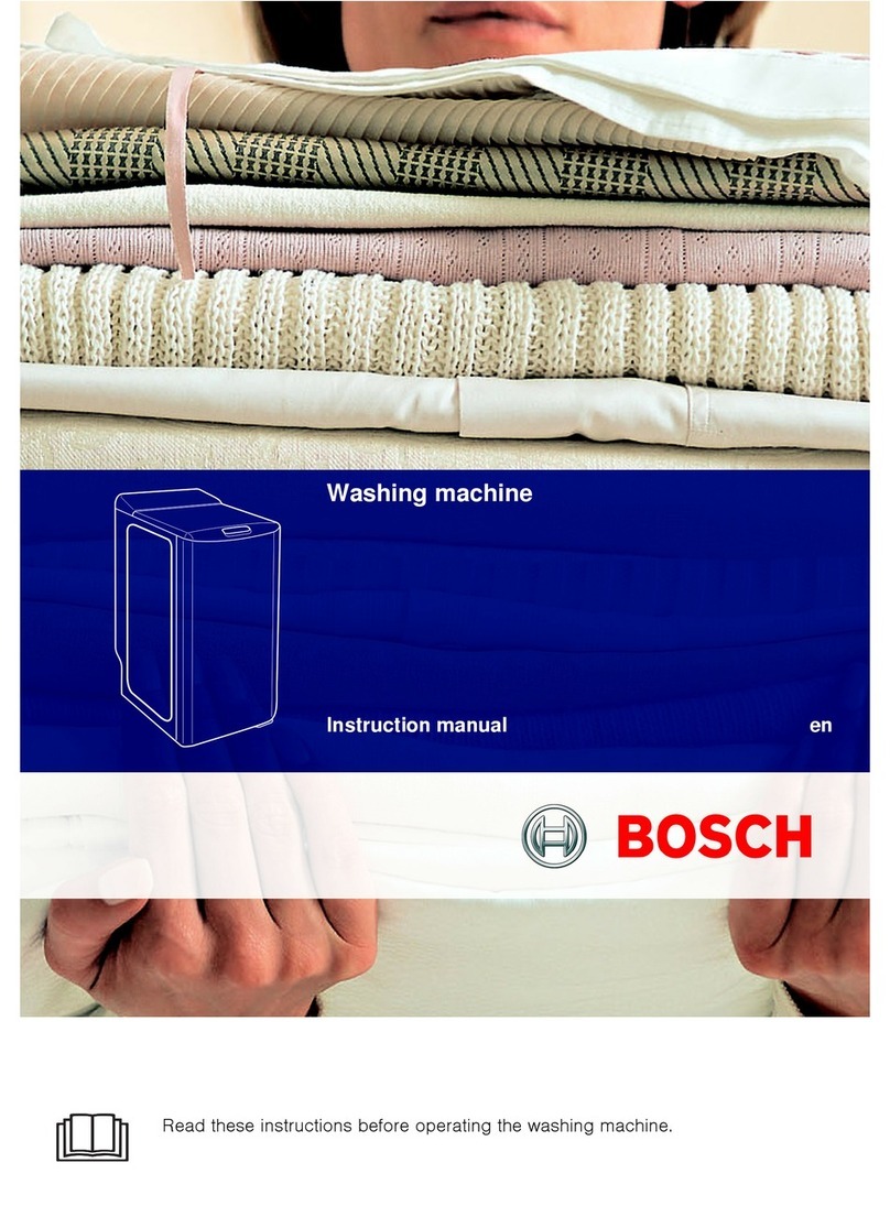 Bosch Washing Machine instruction manual