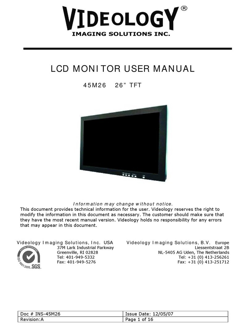 Videology 45M26 User manual