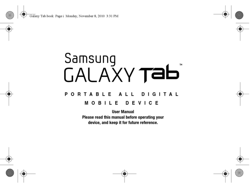 Samsung GALAXY TAB user manual
