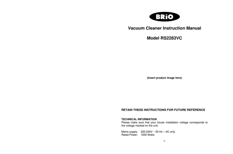 BRIO RS2283VC instruction manual
