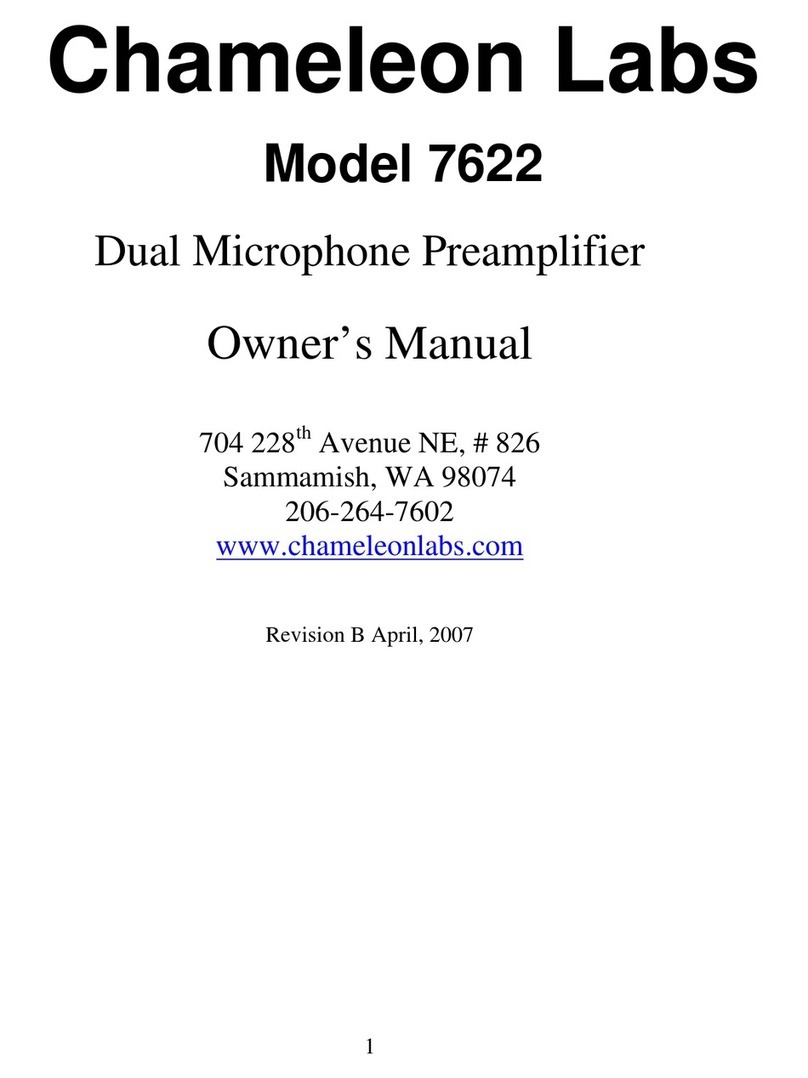 Chameleon Labs 7622 User manual