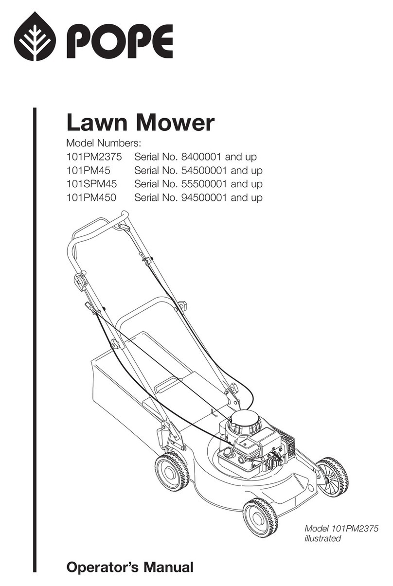 Pope 101PM2375 Operator's manual