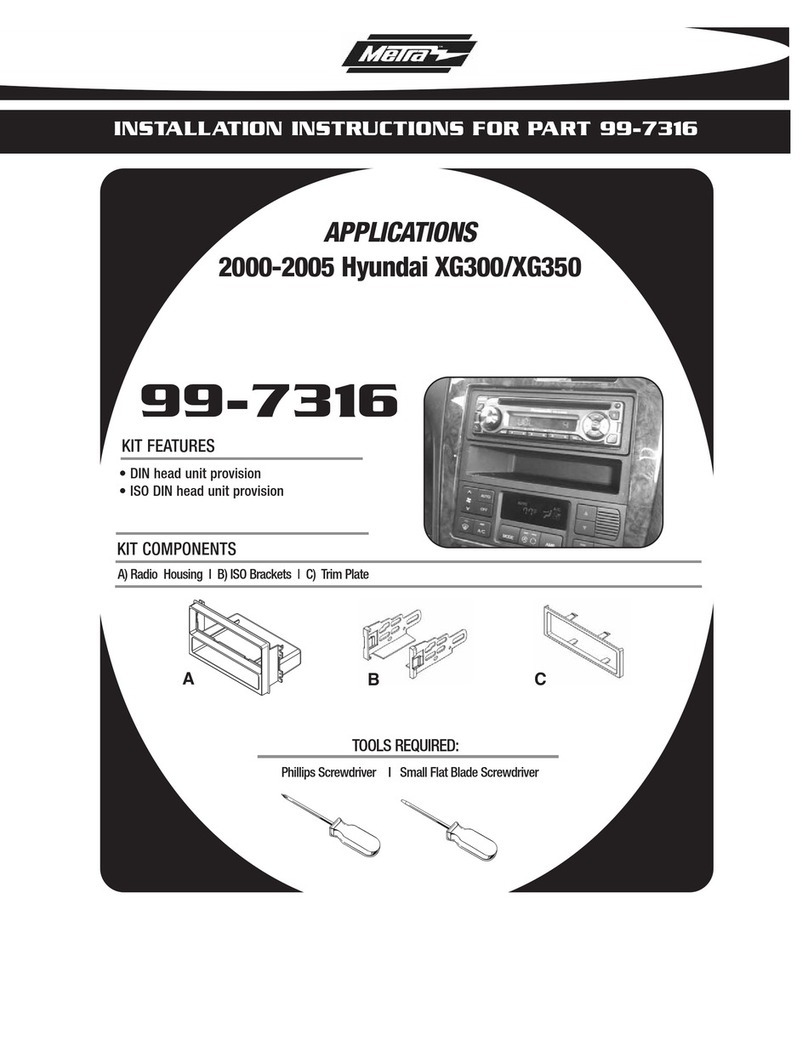 Metra Electronics 99-7316 User manual Metra Electronics 99-7316 User manual
