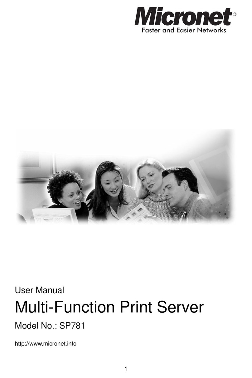 MicroNet SP781 user manual