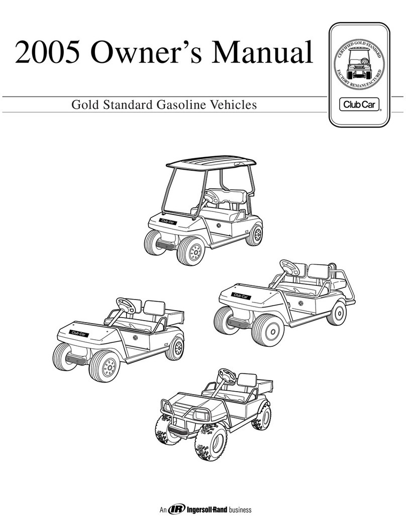 Club Car Gold Standard Gasoline 2005 User manual