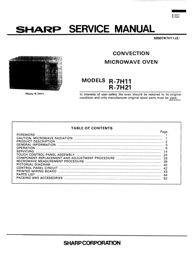 Sharp R-THY11 Service manual