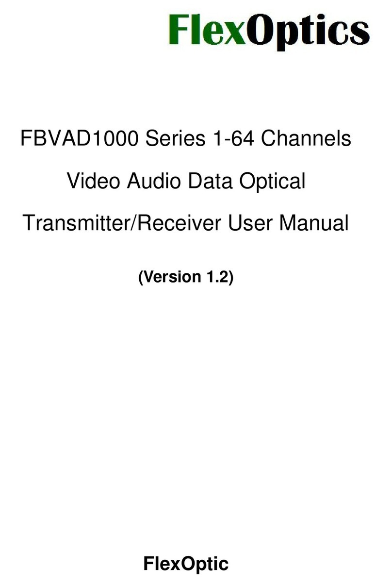 FlexOptic FBVAD1000 Series User manual