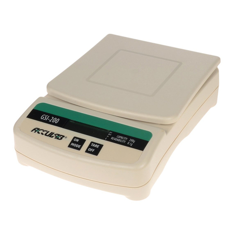 Acculab GSI-200 instruction manual