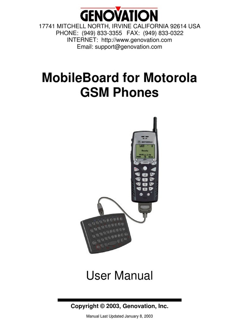 Genovation MobileBoard user manual
