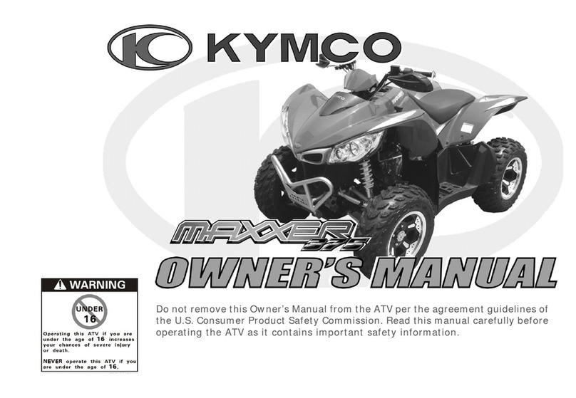 KYMCO MAXXER 375 User manual