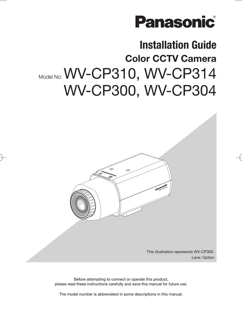 Panasonic WV-CP310 User manual