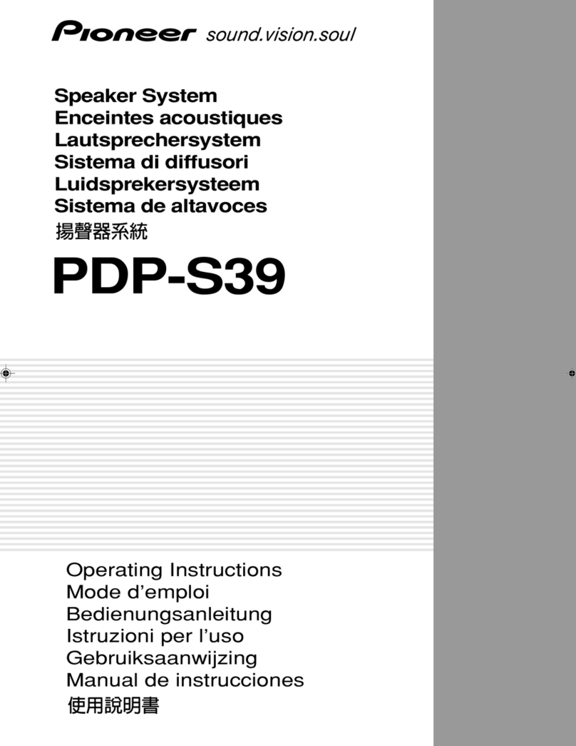 Pioneer PDP-S39 User manual