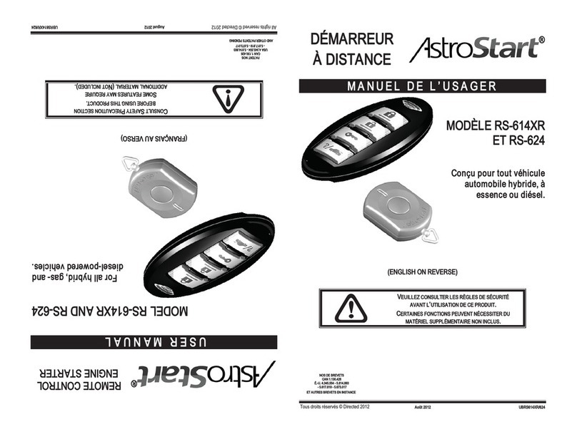 AstroStart RS-614XR user manual AstroStart RS-614XR user manual